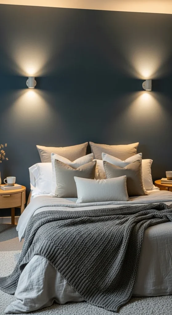 Use Lighting to Elevate the Accent Wall