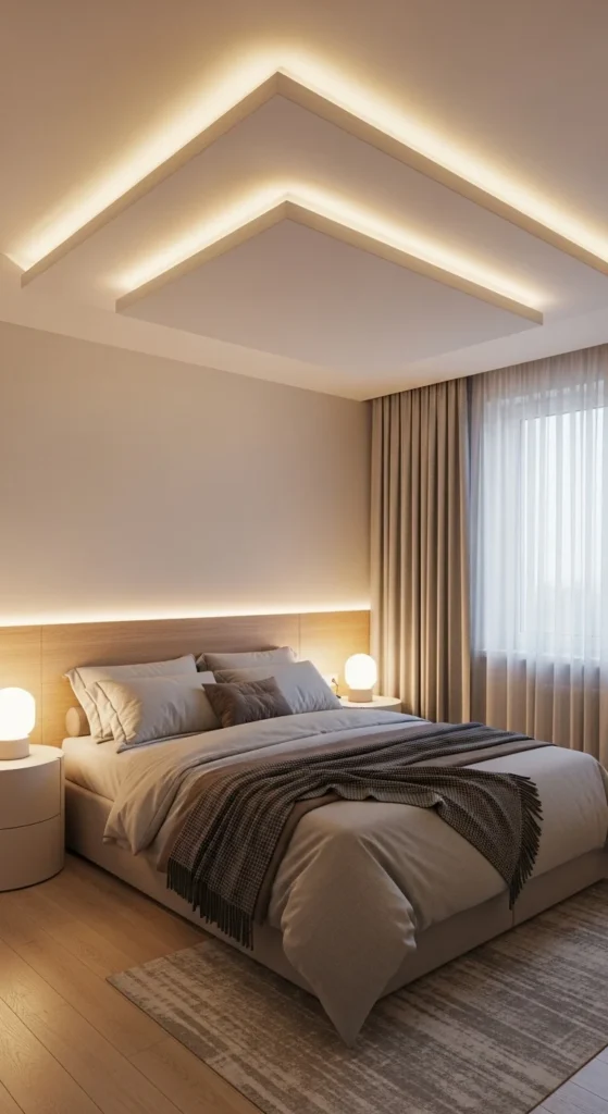 how to decorate bedroom ceiling