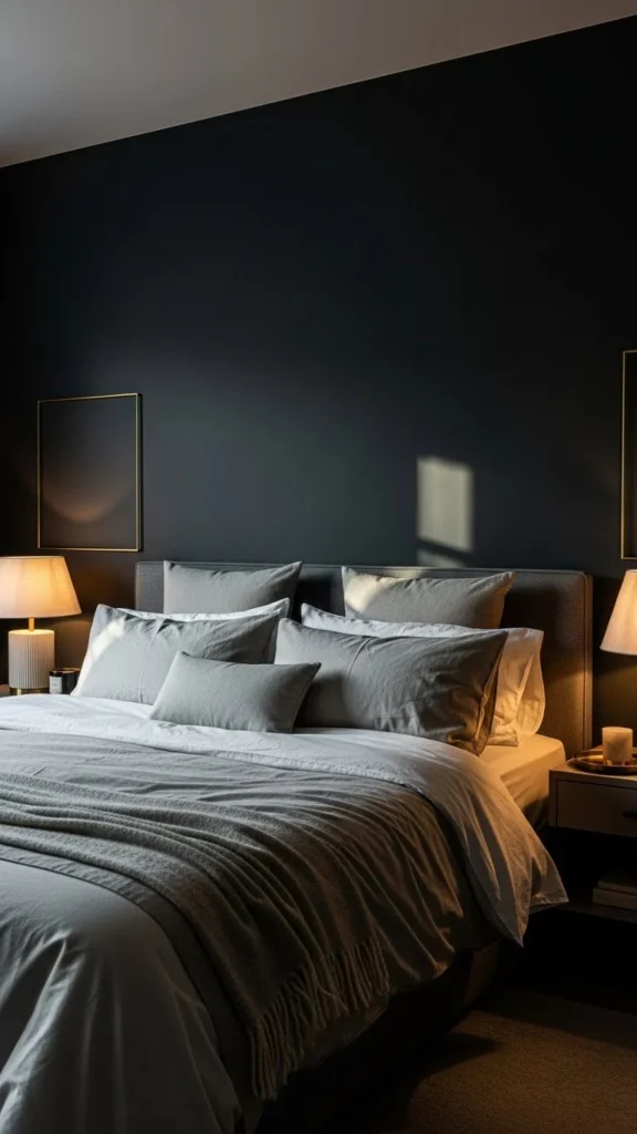 how to decorate bedroom dark colors