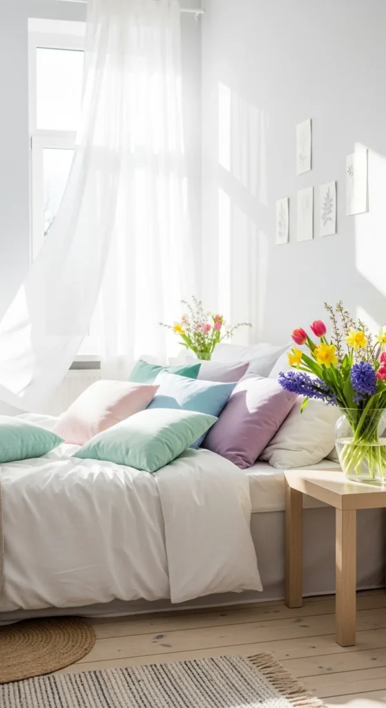 how to decorate bedroom spring