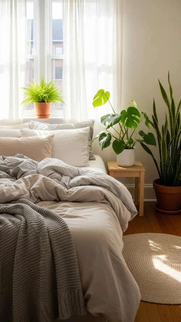 how to decorate bedroom with plants
