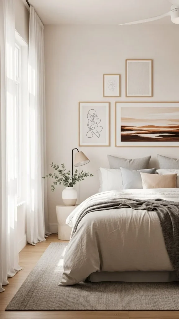 how to decorate bedroom with wall art