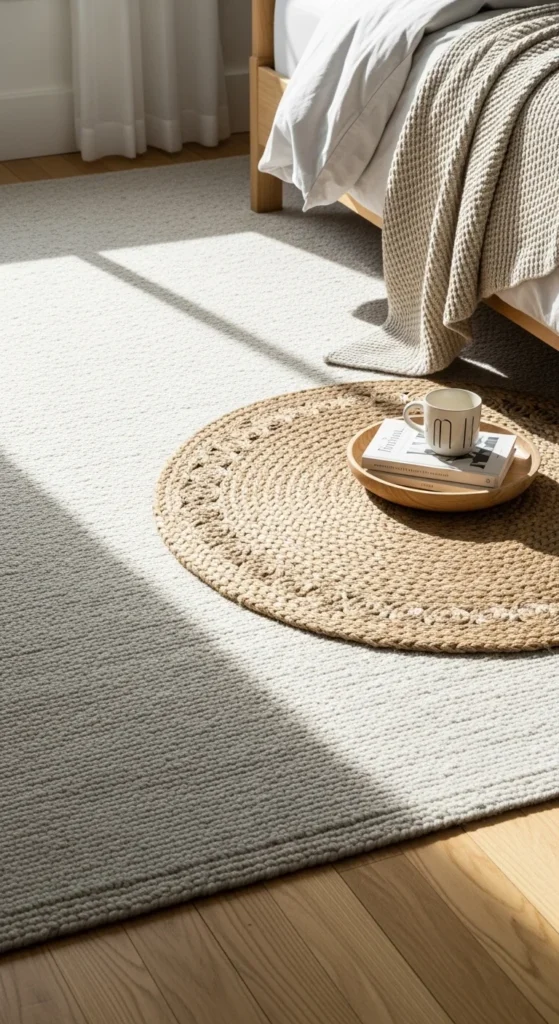 Ground the Room with Layered Rugs