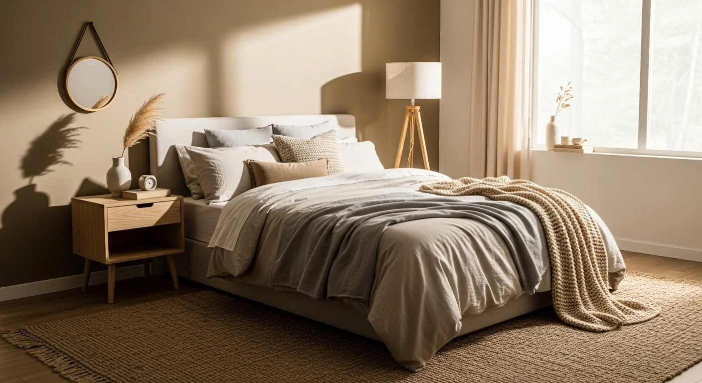 How to Decorate a Bedroom Asymmetrically