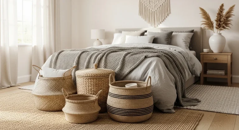 How to Decorate a Bedroom with Baskets Stylishly