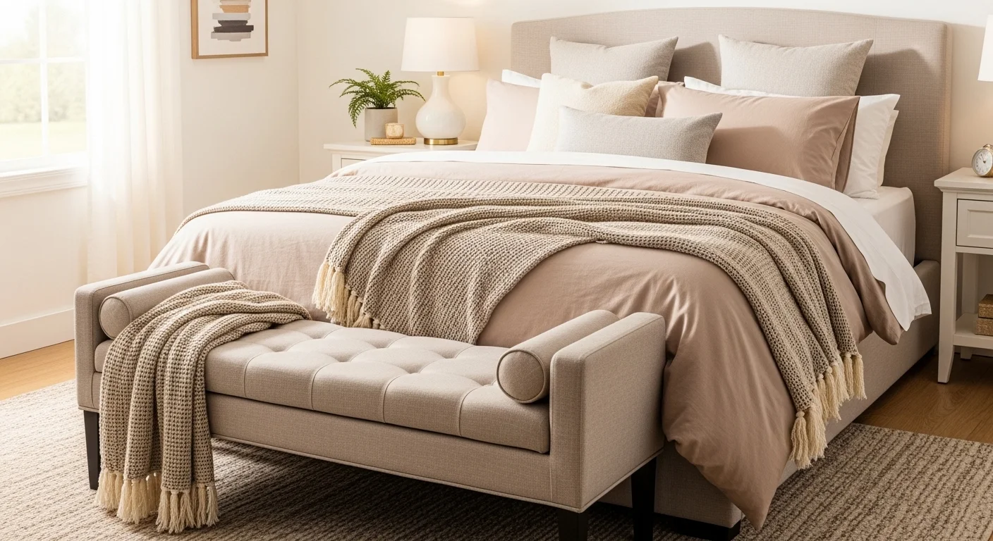 How to Decorate a Bedroom with a Bench