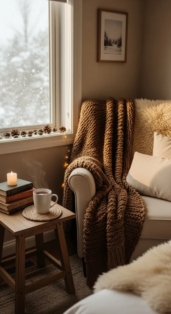 Style a Small Winter Comfort Corner