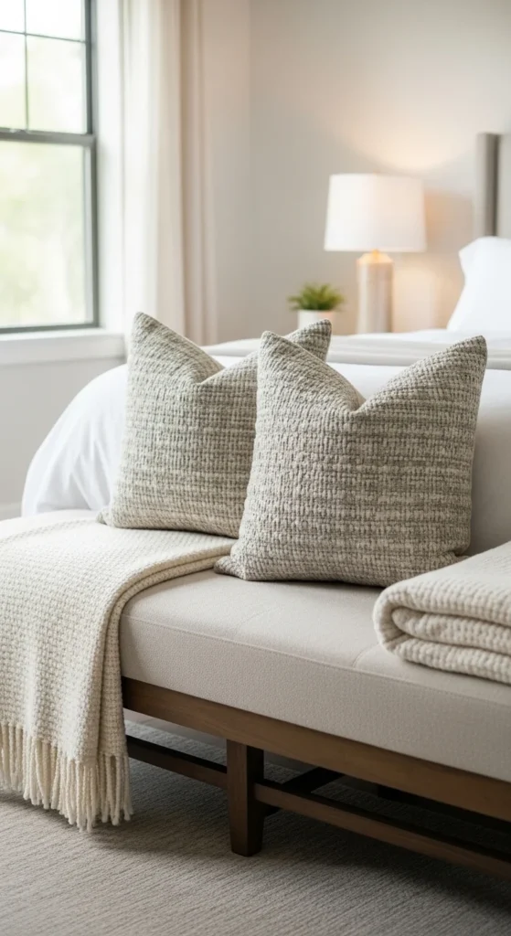 Styling a Bench at the Foot of the Bed