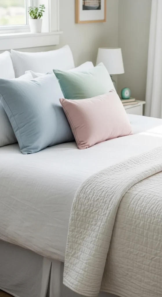 Swap Heavy Bedding for Breathable Layers