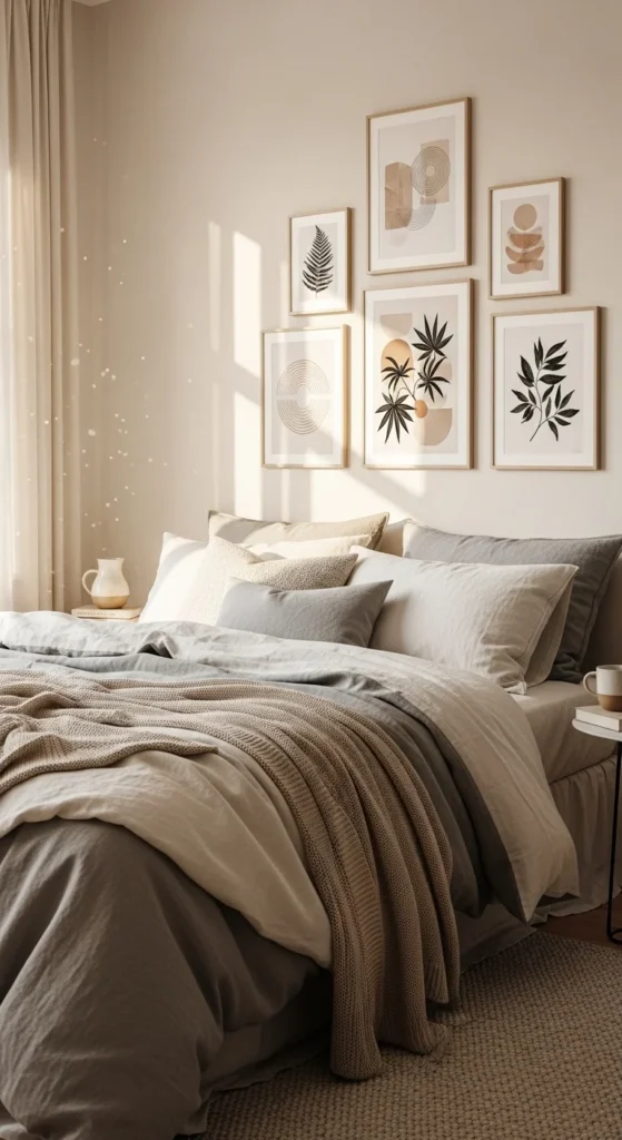 how to decorate bedroom art prints