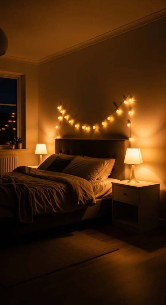 how to decorate bedroom mood lighting